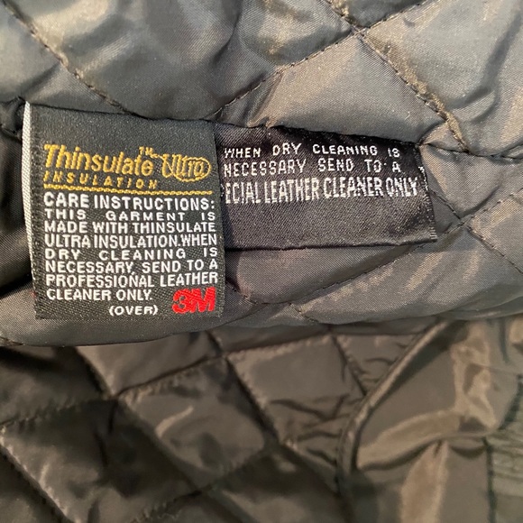 Vintage Wilson Thinsulate Bomber Leather Jacket Lg - Picture 7 of 7